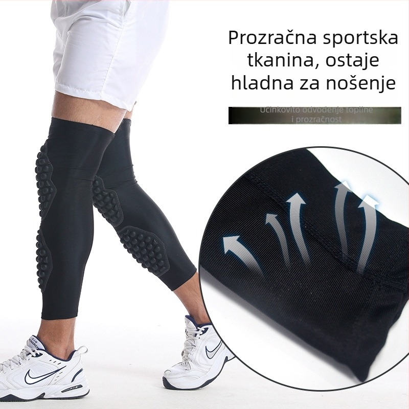 Odrasli koljeni zaštitni jastučići s dvostrukom podlogom za košarku i nogomet – zaštita koljena i potkoljenice za vanjske sportove