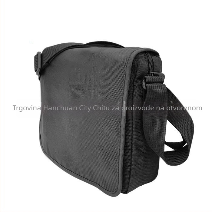 Crna muška crossbody torba od Oxford platna, za poslovna putovanja i putovanja, za 8-inčni laptop