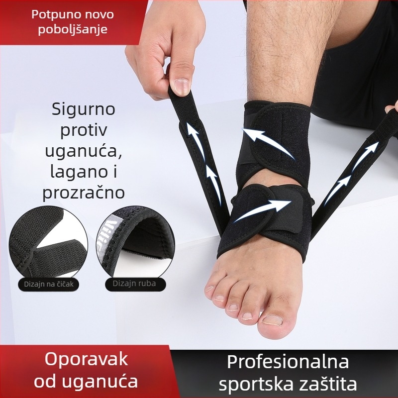 Podrška za gležanj za prevenciju uganuća i rehabilitaciju, gležanj štitnik za košarku uz zaštitu Ahilove tetive