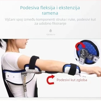 Prilagodljiva ramenska ortoza za abdukciju ramena, podrška zgloba ramena
