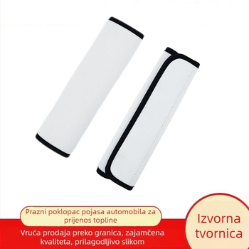 Poklopac sigurnosnog pojasa automobila s prijenosom topline, diving materijal, prazna naramenica za DIY ispis
