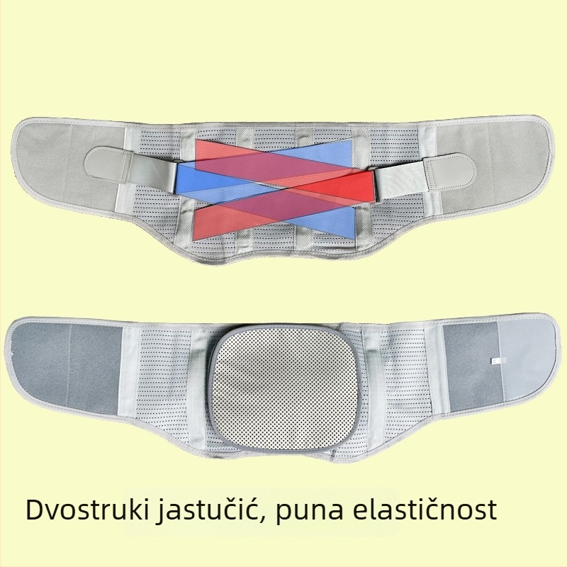 Pojas za donji dio leđa s čeličnom pločom za bolove u leđima, hernijaciju lumbalnog diska i naprezanje