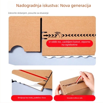 Karton s zatvaračem, ekološki materijal, ispis logotipa, izuzetno čvrsta kutija za uzorke, bez ljepljive trake