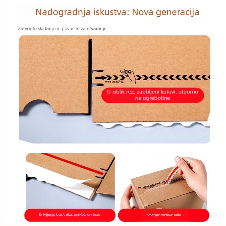 Karton s zatvaračem, ekološki materijal, ispis logotipa, izuzetno čvrsta kutija za uzorke, bez ljepljive trake
