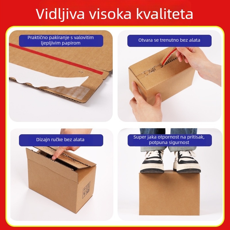 Karton s zatvaračem, ekološki materijal, ispis logotipa, izuzetno čvrsta kutija za uzorke, bez ljepljive trake