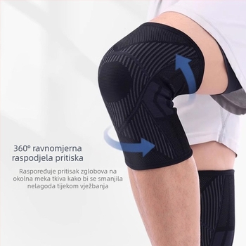 Dvostruko reljefni protuklizni koljeni štitnici, prozračni najlon, za biciklizam, trčanje, preskakanje užeta, planinarenje i fitness