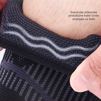 Dvostruko reljefni protuklizni koljeni štitnici, prozračni najlon, za biciklizam, trčanje, preskakanje užeta, planinarenje i fitness