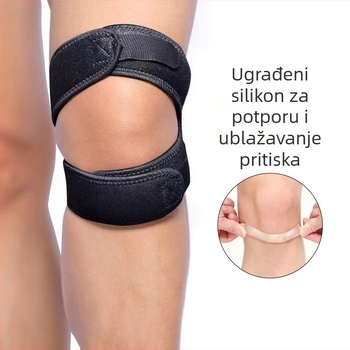 Kompresijska traka za koljeno i traka za patelarnu tetivu za trčanje, košarku, badminton i vožnju biciklom
