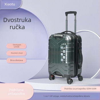 Prilagođeni kovčeg s dvostrukom ručkom, tvrdi ABS kufer, zaštita kutova, zaključavanje s kodom, 20/24/28 inča