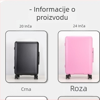 Prilagođena 2025 nova kofer za ručnu prtljagu, 20-inčni, 24-inčni velika kapaciteta, 360° kotači