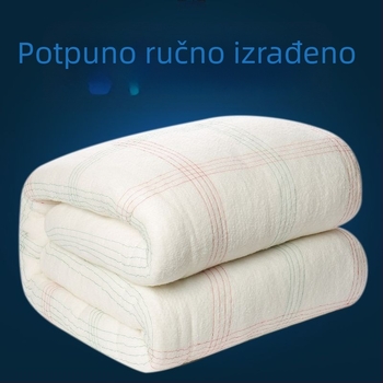 Pamukasti pokrivač s podlogom za madrac za zimski studentski dom, dvostruko debelo pamukovo jezgro za jednokrevetnu ili dvokrevetnu postelju