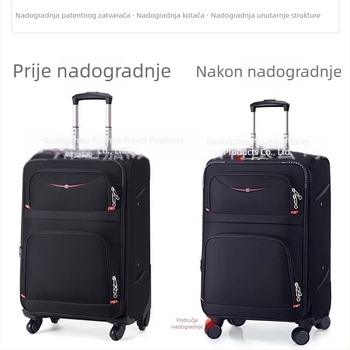 3-dijelni set kofera od Oxford platna, veliki kapacitet, kotači s okretom, unisex, TSA brava