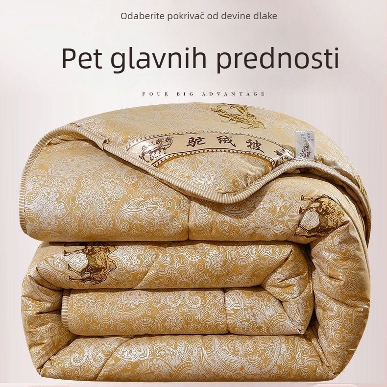 Quilt od kamilje dlake s grafenom, debeli zimski pokrivač, za zimu i proljeće-jesen, studentski quilt