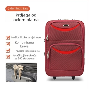 20-inčni kofer od Oxford tkanine, s zaključavanjem na lozinku, unisex, s kotačićima, velik kapacitet