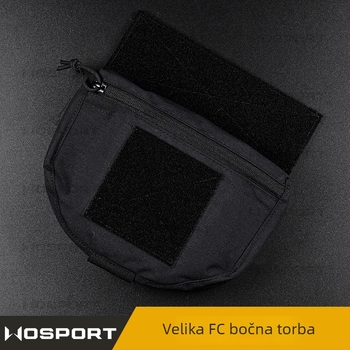 WOSPORT Vanjski taktički prsluk JPC/CPC, torbica za prsni dio FC, velika dodatna torba, jednobojna