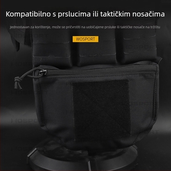 WOSPORT Vanjski taktički prsluk JPC/CPC, torbica za prsni dio FC, velika dodatna torba, jednobojna