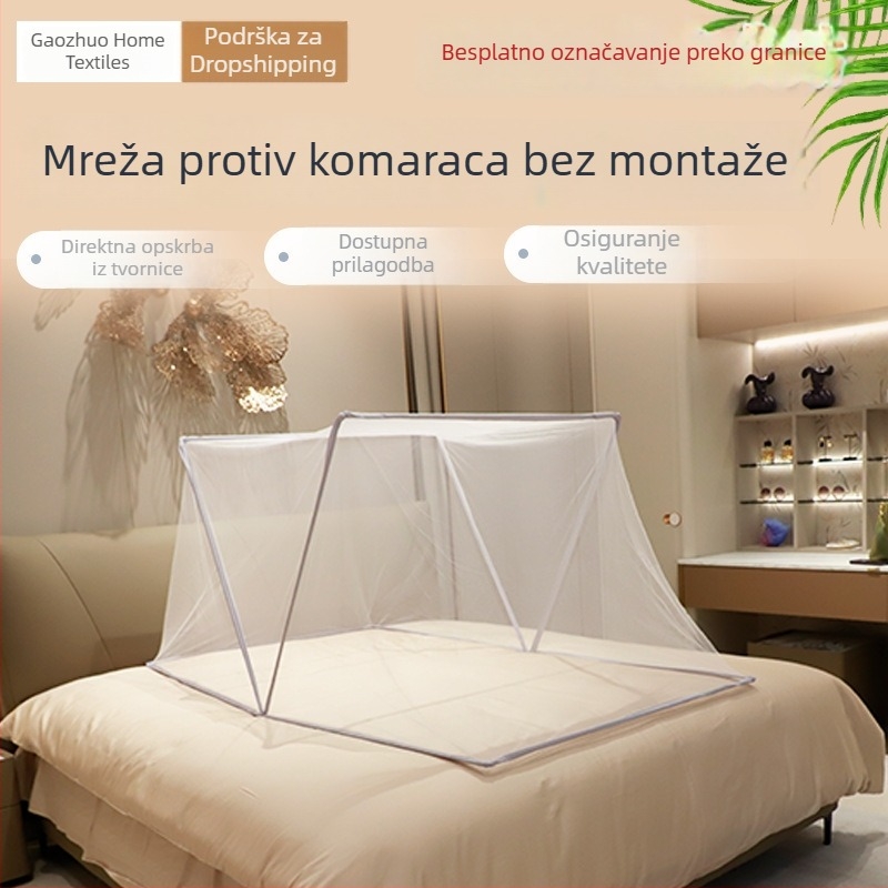 Sklopiva mreža protiv komaraca za spavaću sobu, bez ugradnje, prijenosna