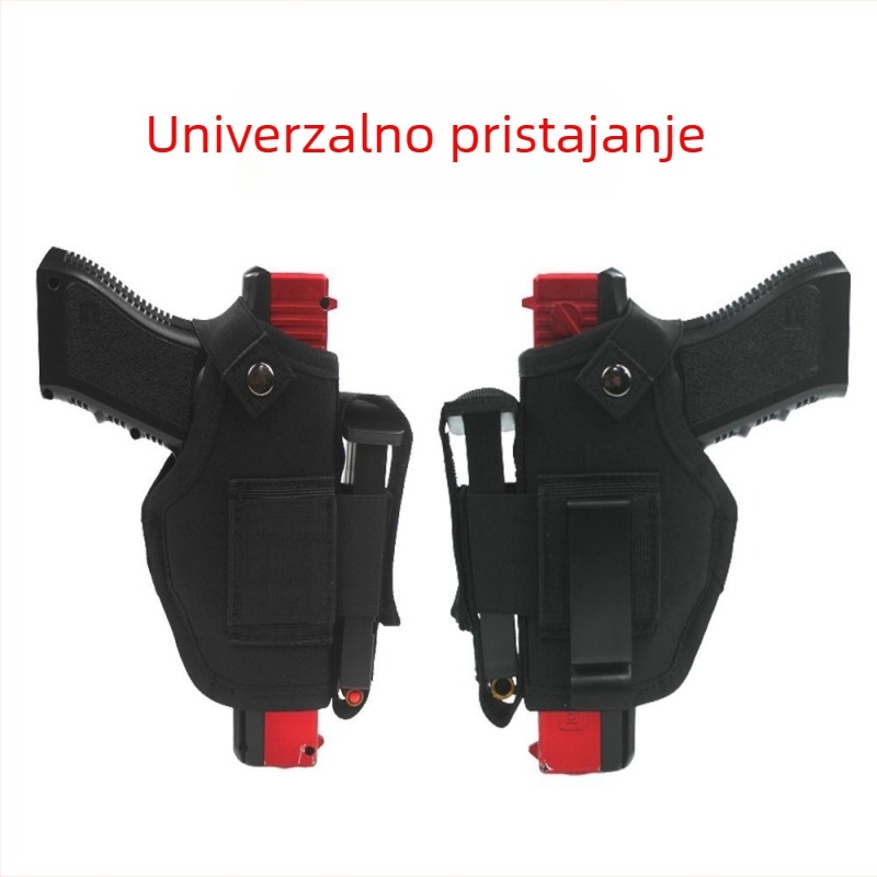 Taktički pojas za sport na otvorenom s elastičnim remenom, držač za škare i pištolj, universalno lijevo/desno, model 06, brzo izvlačenje, skrivena višenamjenska torbica za pojas.