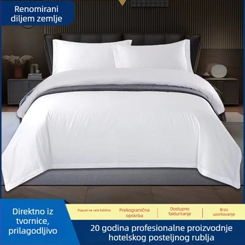 Četvero-dijelni set posteljine od poliestera s karbonskim završnim tretmanom, perivo i izdržljivo hotelsko platno