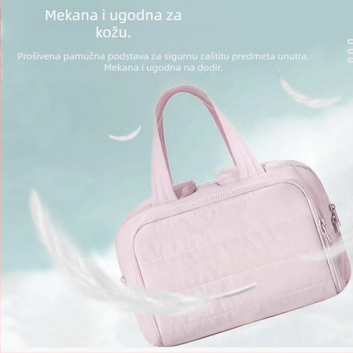 Prilagođena ženska torbica za kozmetiku, velika kapaciteta i više pretinaca – putna torba