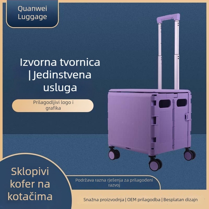 Prijenosni sklopivi kolica za prtljagu - višenamjenska kolica za kućne ljubimce, kupovinu i kampiranje