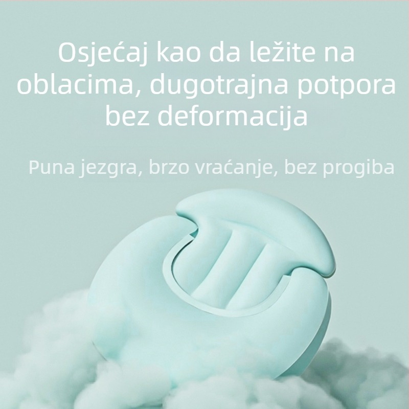 Jastuk za dojenje za novorođenče - U-oblik, olakšava regurgitaciju mlijeka i višak mlijeka tijekom hranjenja
