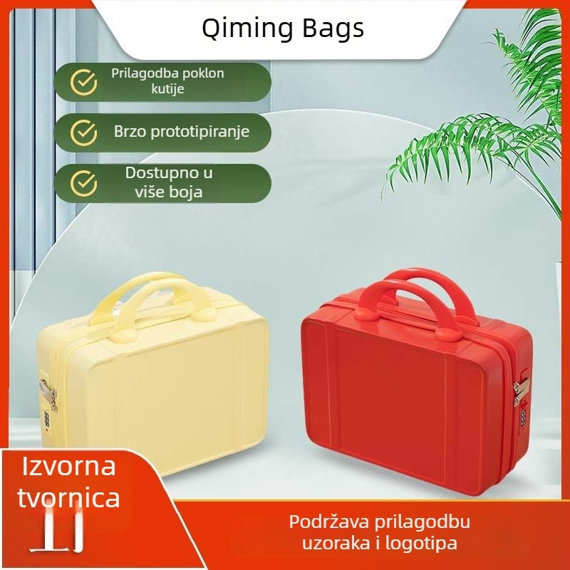 Personalizirana ženska putna torba od 14 inča, s prostorom za pohranu i poklon kutijom, kompatibilna s ručkom kolica