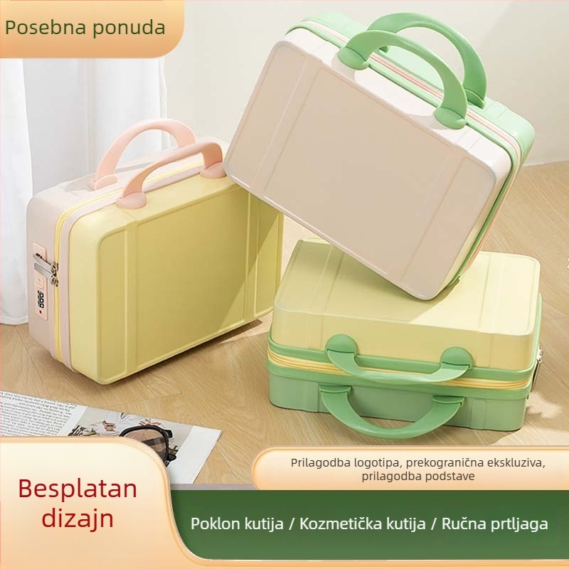 Personalizirana ženska putna torba od 14 inča, s prostorom za pohranu i poklon kutijom, kompatibilna s ručkom kolica
