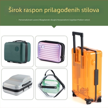 Kozmetička torbica velike kapacitete, profesionalno skladištenje šminke, prenosna ručka, višeslojni organizator, stilu influencera