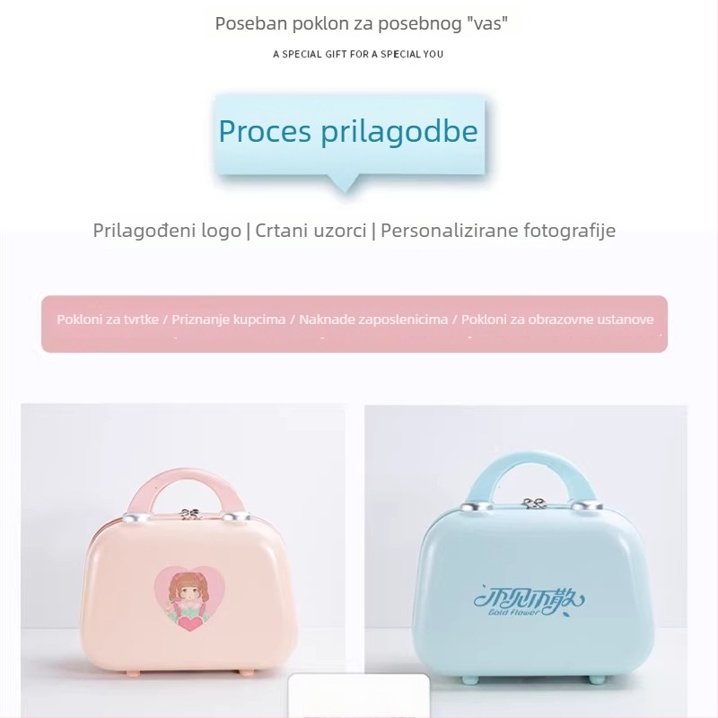 Prilagodljiva kozmetička torbica od 14 inča i 16-inčni prtljaga, prijenosni tvrdi kofer