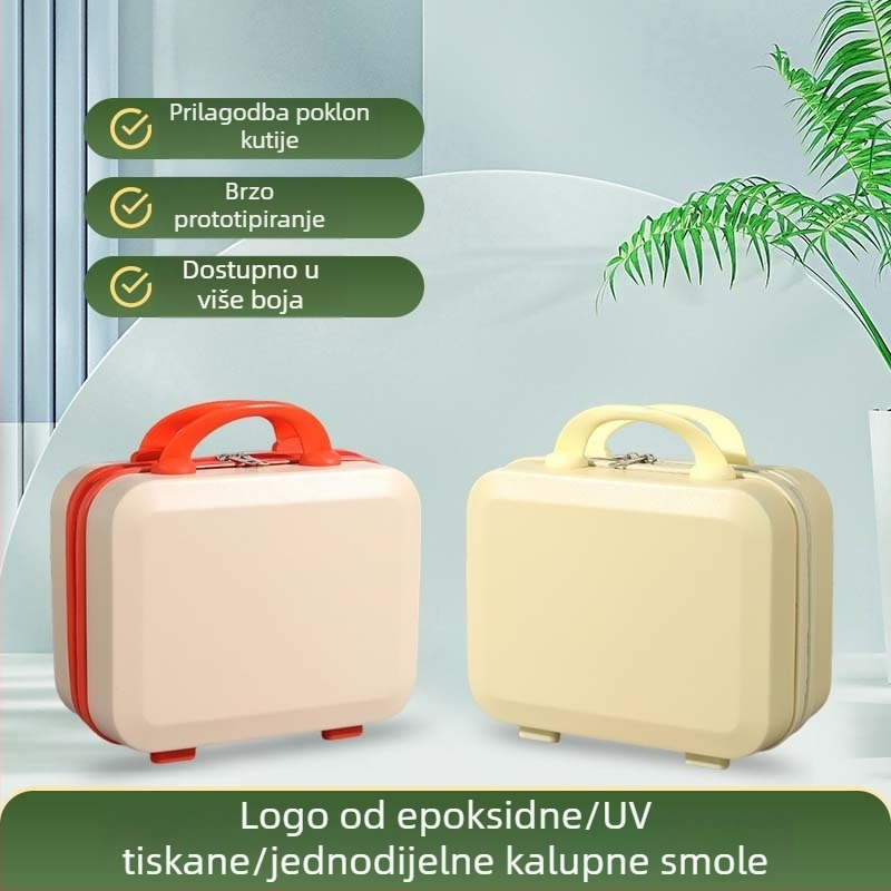Macaron stil mali kofer, kompaktni kozmetički kovčeg, 14 inčni ručni kofer, poklon kutija