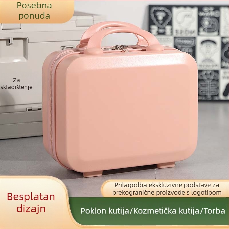 Macaron stil mali kofer, kompaktni kozmetički kovčeg, 14 inčni ručni kofer, poklon kutija