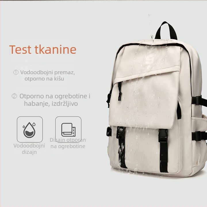 Najlon lagani ruksak za prijenosno računalo, velik kapacitet, višebojni Oxford materijal, vodootporan, s logom