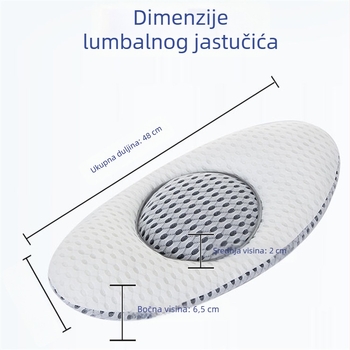 3D lumbalna podrška – jastuk za lumbalne diskove i kralješnicu, hernijaciju diska, namijenjeno trudnicama i majkama nakon poroda