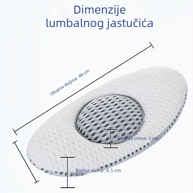 3D lumbalna podrška – jastuk za lumbalne diskove i kralješnicu, hernijaciju diska, namijenjeno trudnicama i majkama nakon poroda