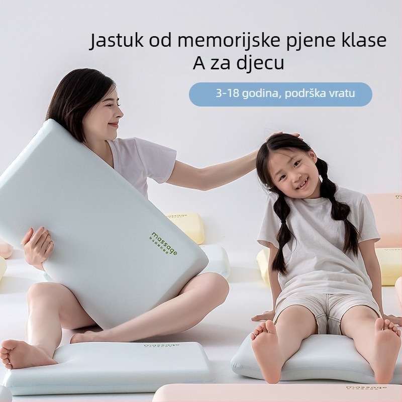 Jastuk od memorijske pjene za duboki san, klasa A, dječja i majčinsko-dječja kategorija, hotelska kutija za poklon, obiteljska podrška vratnom dijelu kralješnice