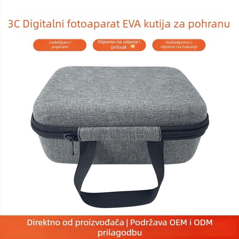 Čvrsta EVA futrola za 3C digitalnu kameru, otporna na padove i vodootporna