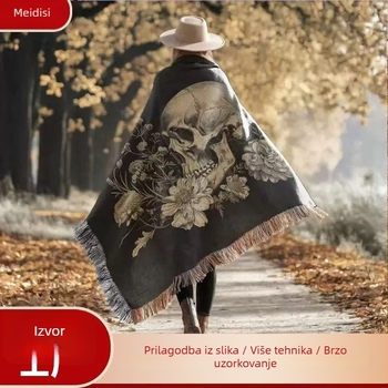 Iz tvornice mekane jacquard deke od pamuka, tapiserije, deke za kauč, vunene deke, prilagođene božićne darove