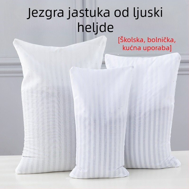 Jastuk od heljde s unutarnjom bijelom satenskom navlakom za jednu osobu