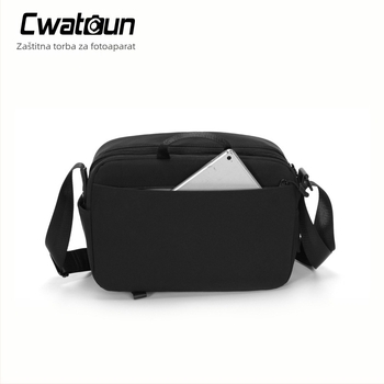 Torba za kameru s jednim ramenom, otporna na ogrebotine i prljavštinu, višefunkcionalni pretinac za pohranu, ležerni crossbody stil