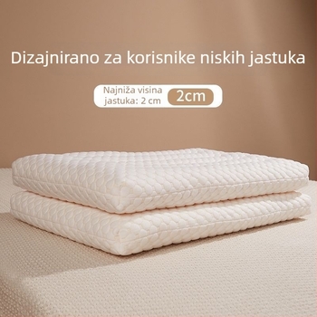 Jastuk od vlakana soje, nisakog profila, kružnog oblika, potpora vratnoj kralješnici, pomoć pri spavanju, par dječjih jastuka