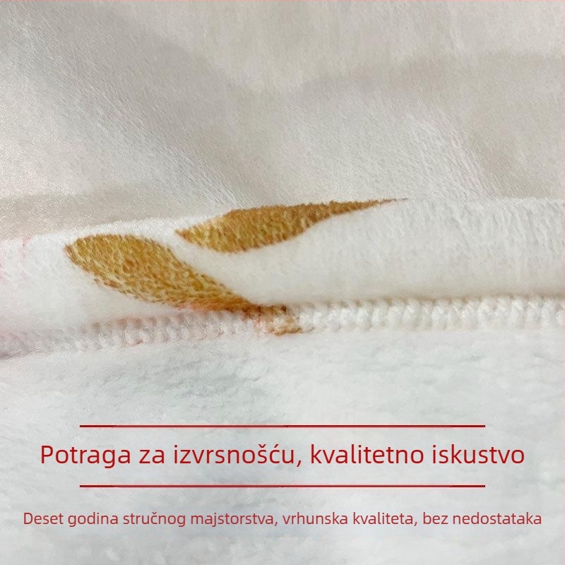 Prilagođena flanel deka s motivom crtanog filma – premium, za sve sezone