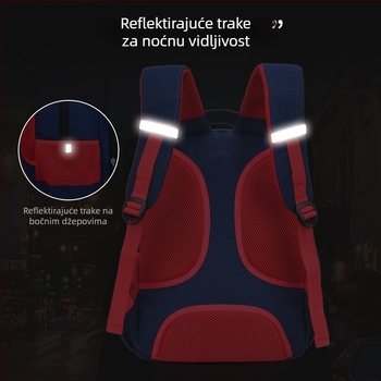 Ruksak za osnovnu školu za dječake i djevojčice, s logom, ergonomski dizajn za smanjenje opterećenja, Oxford materijal
