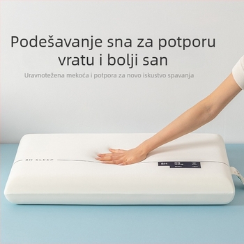 Jezgro jastučā od memorijske pjene za potporu vrata – odrasli, unisex, pravokutnog oblika, visina 5–10 cm, težina 1,0–1,5 kg, duboki san, spora regeneracija