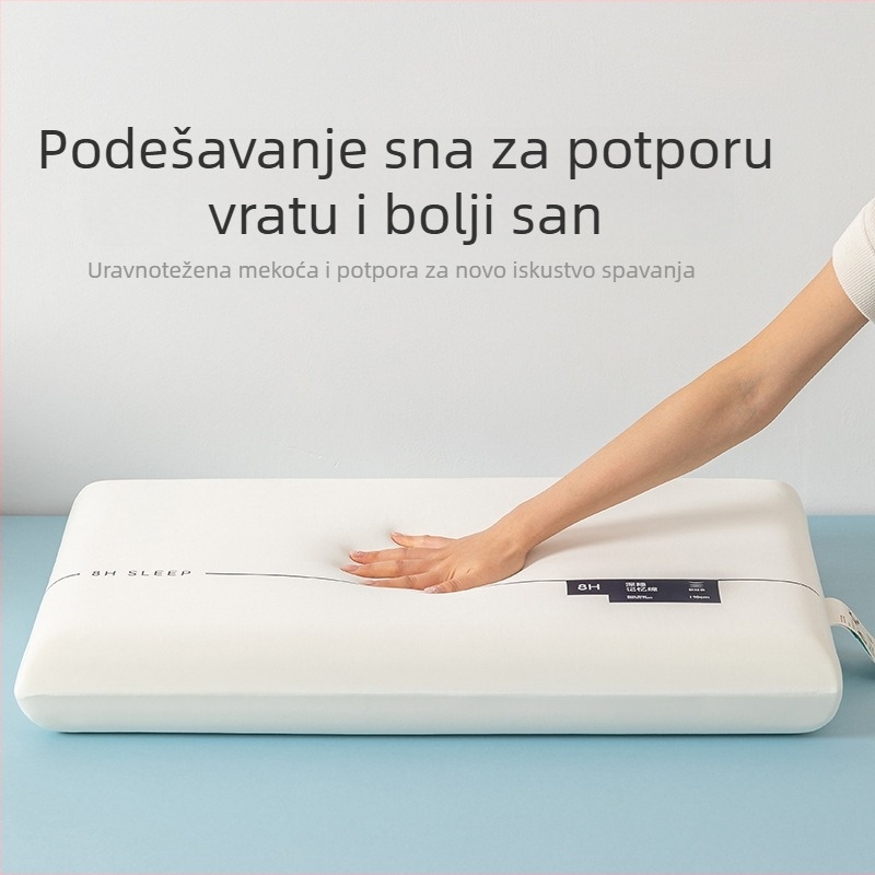 Jezgro jastučā od memorijske pjene za potporu vrata – odrasli, unisex, pravokutnog oblika, visina 5–10 cm, težina 1,0–1,5 kg, duboki san, spora regeneracija