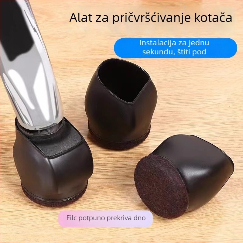 Navlake za noge kolica, zaštitnici kotača stolica, protuklizni za okretne uredske stolice, univerzalni stabilizatori kotača