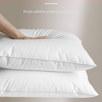 Jastučno jezgro s navlakom od 100% pamuka i punilom od svile-pamukovog vlakna, 50×50 cm, bijela, moderni minimalistički stil