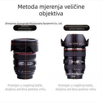 Canon torbica za objektiv, otporna na udarce, debela, kompakne dimenzije 9.5×9.5×10.5 cm, Oxford tkanina