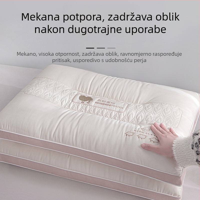 Jadro jastuka za kućnu upotrebu, mekano punjenje od poliester vlakana, srednje-niska gustoća, za odrasle, dubok san, podrška vratnoj kralježnici, jastuk za jednu osobu