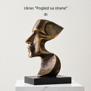Skulptura od smole za stolni dekor — moderan minimalistički apstraktni motiv